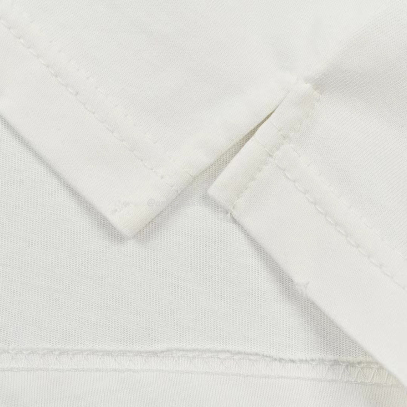 Dior Wide Body Bamboo Pure Cotton Plain Weave Fabric T Shirt White Navy (5) - www.newkick.org